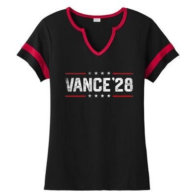 Vance 2028 Jd Vance 2028 For President Election Campaign Ladies Halftime Notch Neck Tee