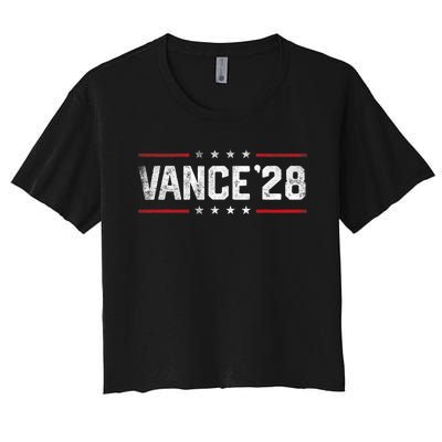 Vance 2028 Jd Vance 2028 For President Election Campaign Women's Crop Top Tee