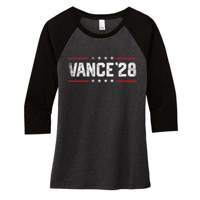 Vance 2028 Jd Vance 2028 For President Election Campaign Women's Tri-Blend 3/4-Sleeve Raglan Shirt