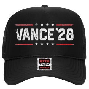 Vance 2028 Jd Vance 2028 For President Election Campaign High Crown Mesh Back Trucker Hat