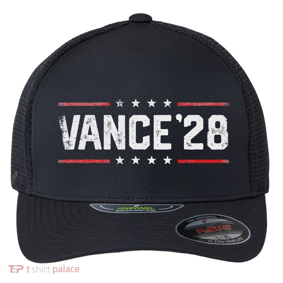 Vance 2028 Jd Vance 2028 For President Election Campaign Flexfit Unipanel Trucker Cap