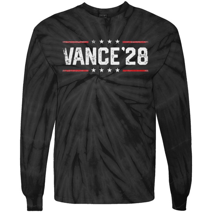 Vance 2028 Jd Vance 2028 For President Election Campaign Tie-Dye Long Sleeve Shirt