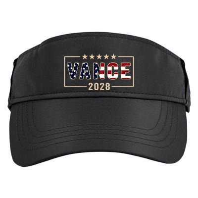 Vance 2028 J.D. Vance For President 28 Vance Flag Adult Drive Performance Visor
