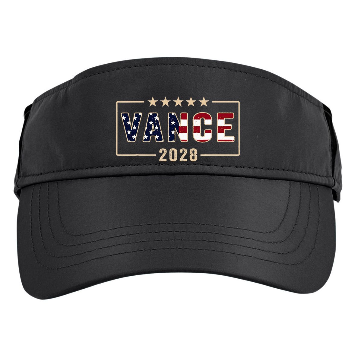 Vance 2028 J.D. Vance For President 28 Vance Flag Adult Drive Performance Visor