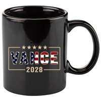 Vance 2028 J.D. Vance For President 28 Vance Flag 11oz C Handle Ceramic Mug