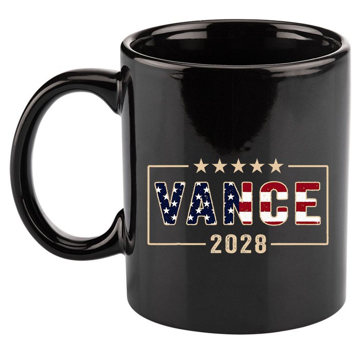 Vance 2028 J.D. Vance For President 28 Vance Flag 11oz C Handle Ceramic Mug