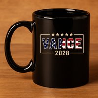 Vance 2028 J.D. Vance For President 28 Vance Flag 11oz C Handle Ceramic Mug