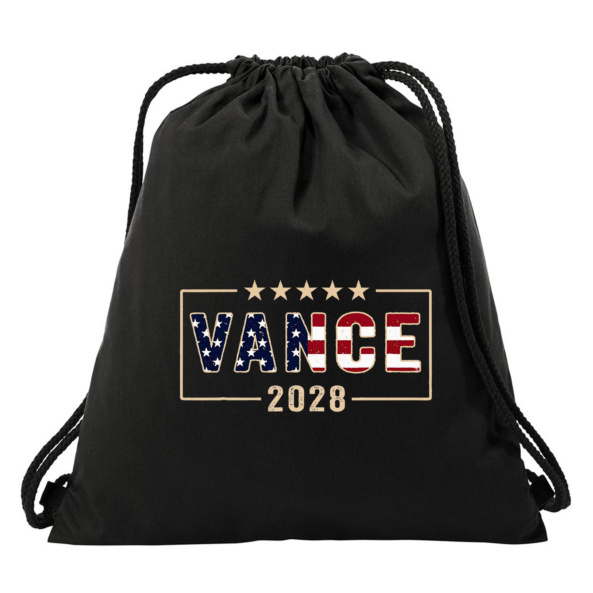 Vance 2028 J.D. Vance For President 28 Vance Flag Drawstring Bag