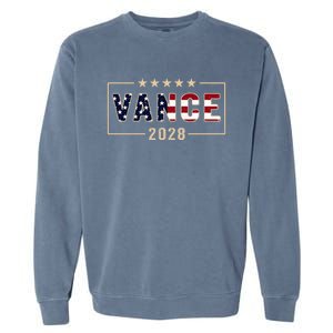 Vance 2028 J.D. Vance For President 28 Vance Flag Garment-Dyed Sweatshirt