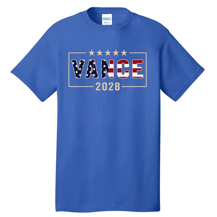 Vance 2028 J.D. Vance For President 28 Vance Flag Tall T-Shirt