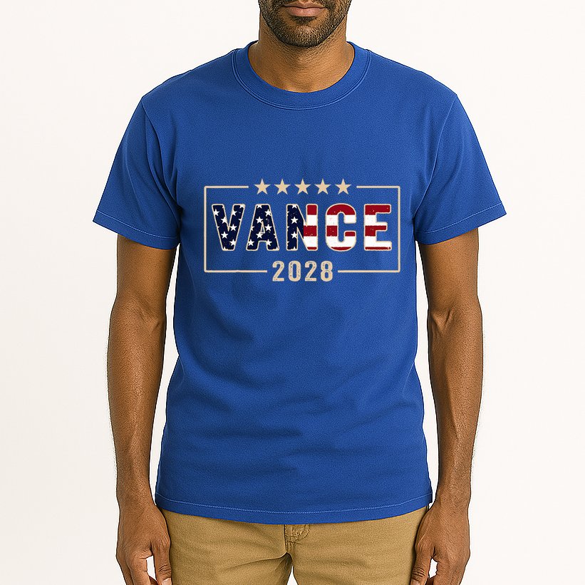 Vance 2028 J.D. Vance For President 28 Vance Flag Tall T-Shirt
