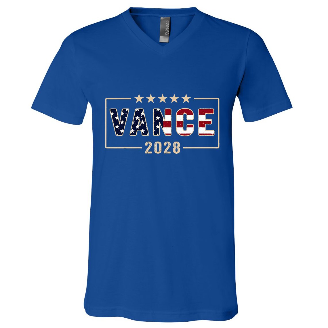 Vance 2028 J.D. Vance For President 28 Vance Flag V-Neck T-Shirt