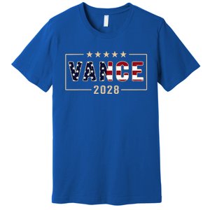 Vance 2028 J.D. Vance For President 28 Vance Flag Premium T-Shirt