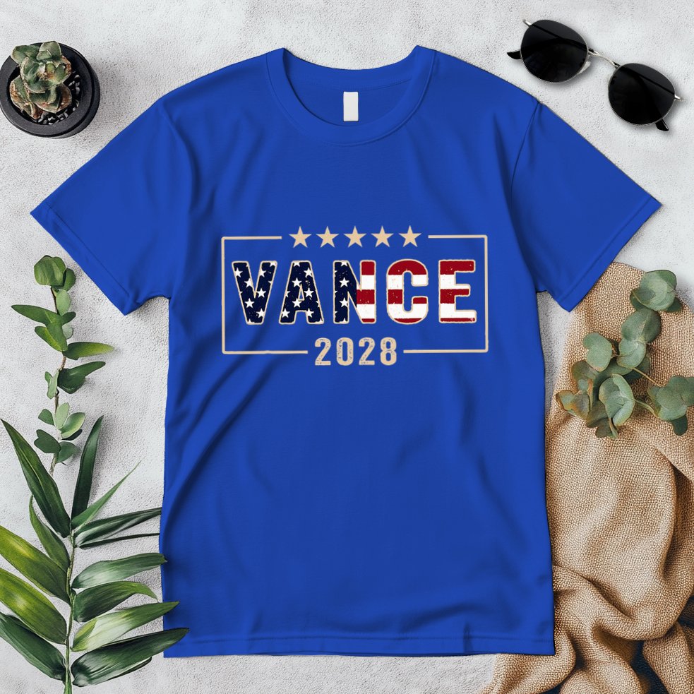 Vance 2028 J.D. Vance For President 28 Vance Flag Premium T-Shirt
