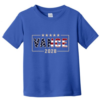 Vance 2028 J.D. Vance For President 28 Vance Flag Toddler T-Shirt