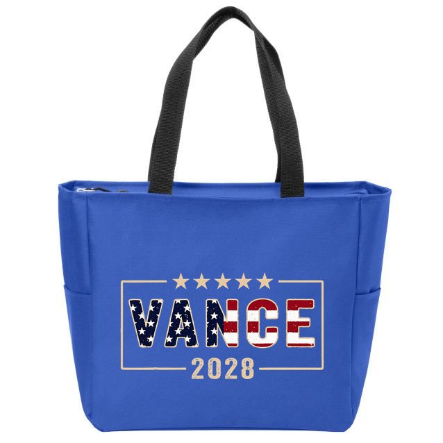 Vance 2028 J.D. Vance For President 28 Vance Flag Zip Tote Bag