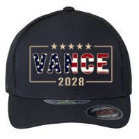 Vance 2028 J.D. Vance For President 28 Vance Flag Flexfit Unipanel Trucker Cap