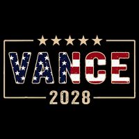Vance 2028 J.D. Vance For President 28 Vance Flag Flexfit Unipanel Trucker Cap