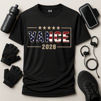 Vance 2028 J.D. Vance For President 28 Vance Flag Cooling Performance Crew T-Shirt