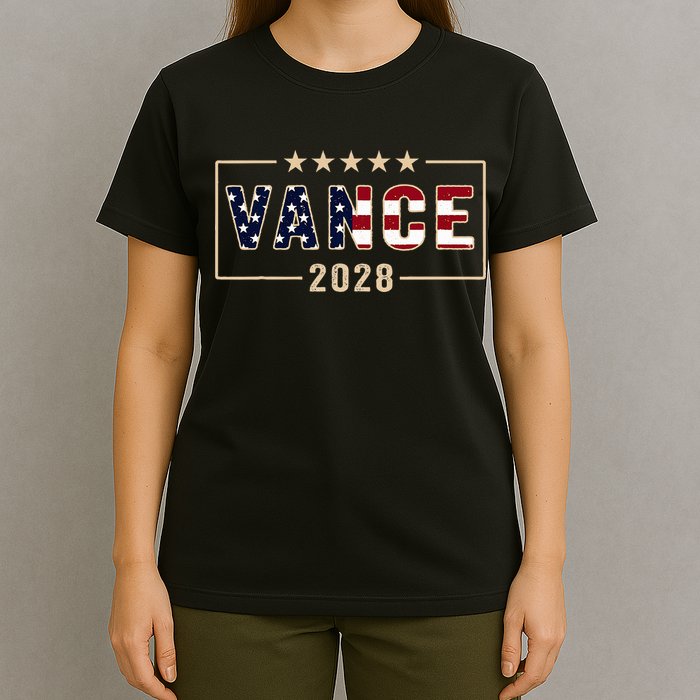 Vance 2028 J.D. Vance For President 28 Vance Flag T-Shirt