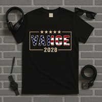 Vance 2028 J.D. Vance For President 28 Vance Flag T-Shirt