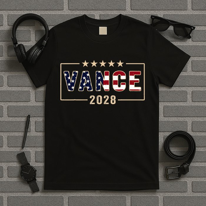 Vance 2028 J.D. Vance For President 28 Vance Flag T-Shirt