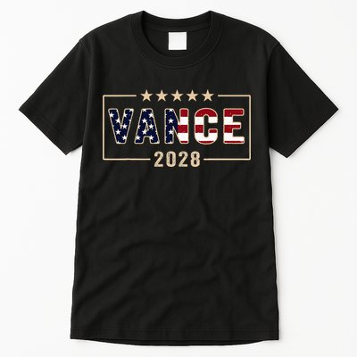 Vance 2028 J.D. Vance For President 28 Vance Flag Tall T-Shirt
