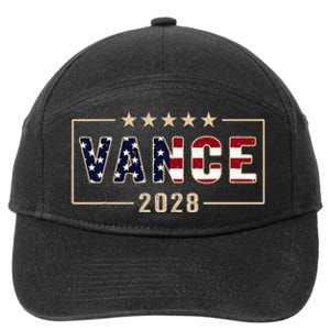 Vance 2028 J.D. Vance For President 28 Vance Flag 7-Panel Snapback Hat