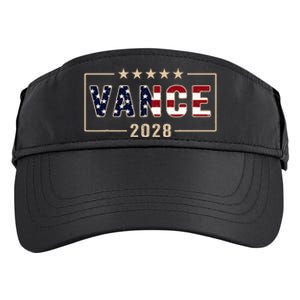 Vance 2028 J.D. Vance For President 28 Vance Flag Adult Drive Performance Visor