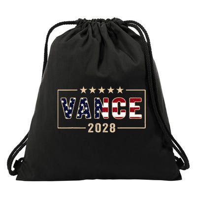 Vance 2028 J.D. Vance For President 28 Vance Flag Drawstring Bag