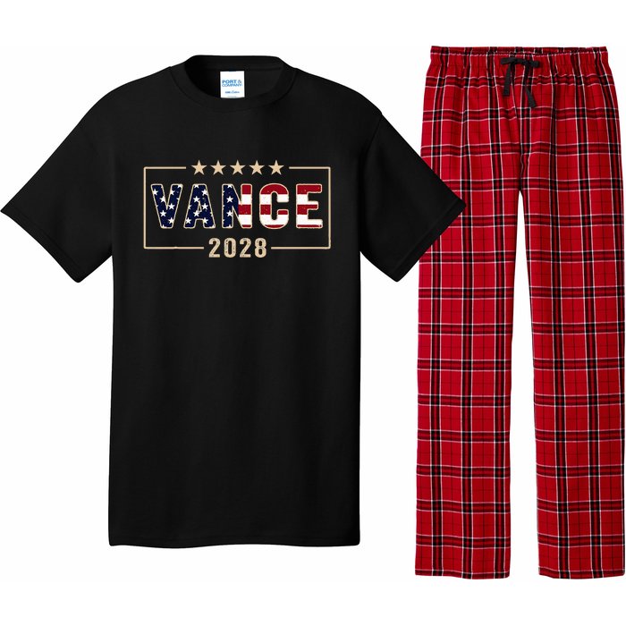 Vance 2028 J.D. Vance For President 28 Vance Flag Pajama Set