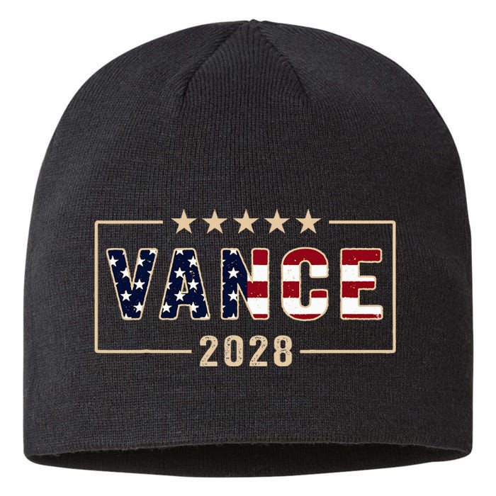 Vance 2028 J.D. Vance For President 28 Vance Flag Sustainable Beanie