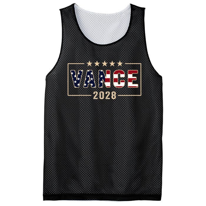 Vance 2028 J.D. Vance For President 28 Vance Flag Mesh Reversible Basketball Jersey Tank