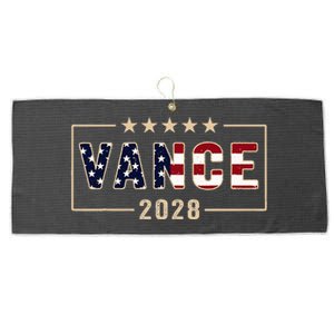 Vance 2028 J.D. Vance For President 28 Vance Flag Large Microfiber Waffle Golf Towel