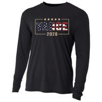 Vance 2028 J.D. Vance For President 28 Vance Flag Cooling Performance Long Sleeve Crew