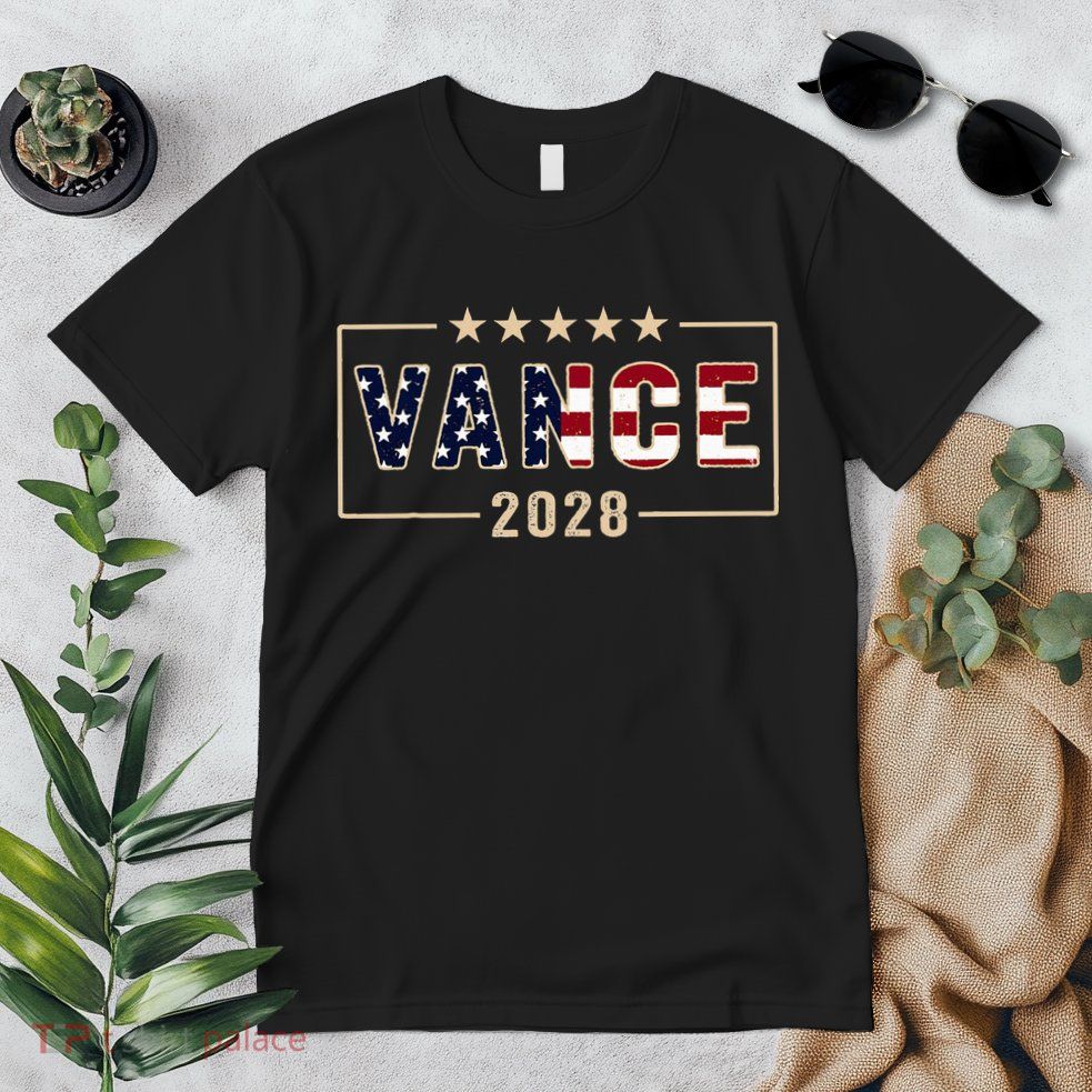Vance 2028 J.D. Vance For President 28 Vance Flag Premium T-Shirt