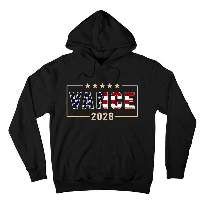 Vance 2028 J.D. Vance For President 28 Vance Flag Tall Hoodie