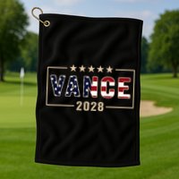 Vance 2028 J.D. Vance For President 28 Vance Flag Golf Towel