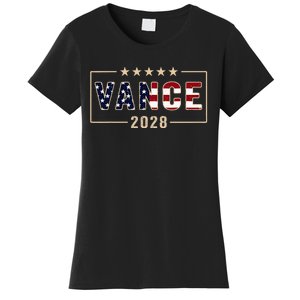 Vance 2028 J.D. Vance For President 28 Vance Flag Women's T-Shirt