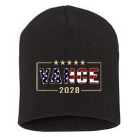 Vance 2028 J.D. Vance For President 28 Vance Flag Short Acrylic Beanie