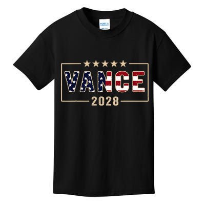 Vance 2028 J.D. Vance For President 28 Vance Flag Kids T-Shirt