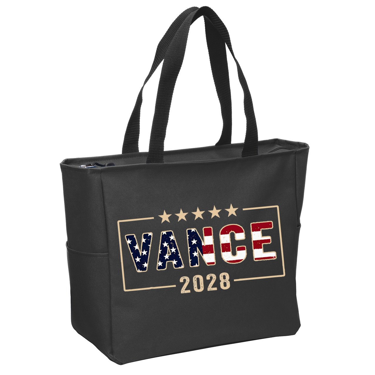 Vance 2028 J.D. Vance For President 28 Vance Flag Zip Tote Bag