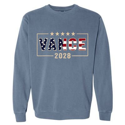 Vance 2028 J.D. Vance For President 28 Vance Flag Garment-Dyed Sweatshirt