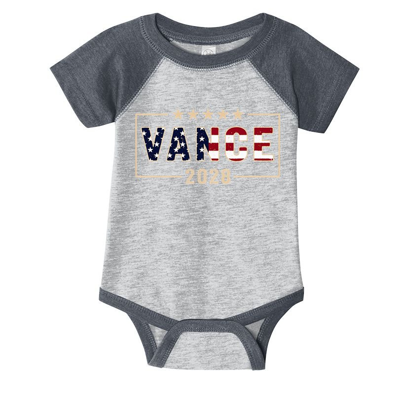 Vance 2028 J.D. Vance For President 28 Vance Flag Infant Baby Jersey Bodysuit