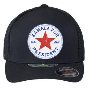 Vote 2024 Kamala For President Sneaker Logo Flexfit Unipanel Trucker Cap