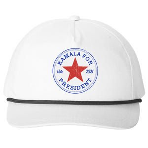 Vote 2024 Kamala For President Sneaker Logo Snapback Five-Panel Rope Hat