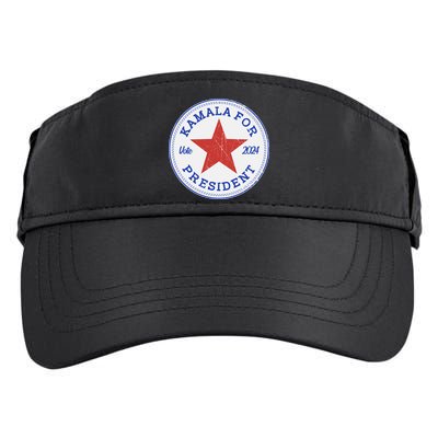 Vote 2024 Kamala For President Sneaker Logo Adult Drive Performance Visor