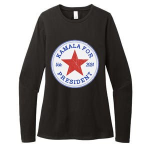 Vote 2024 Kamala For President Sneaker Logo Womens CVC Long Sleeve Shirt