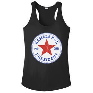 Vote 2024 Kamala For President Sneaker Logo Ladies PosiCharge Competitor Racerback Tank