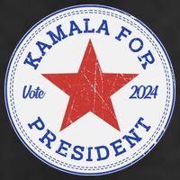 Vote 2024 Kamala For President Sneaker Logo Trucker Hat